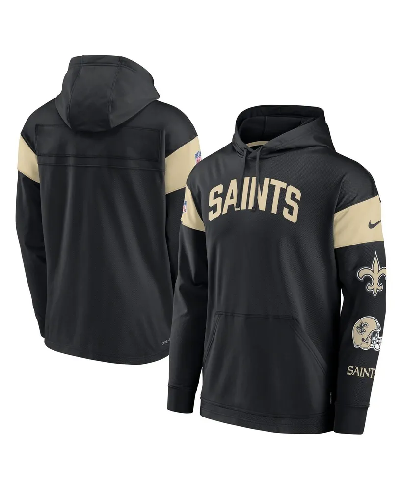 Nike Youth New Orleans Saints Sideline Club Black Pullover Hoodie