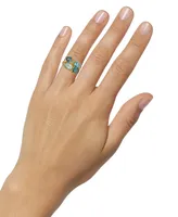 Multi-stone (4-5/8 ct. t.w.) Cluster Statement Ring in 14k Gold-Plated Sterling Silver