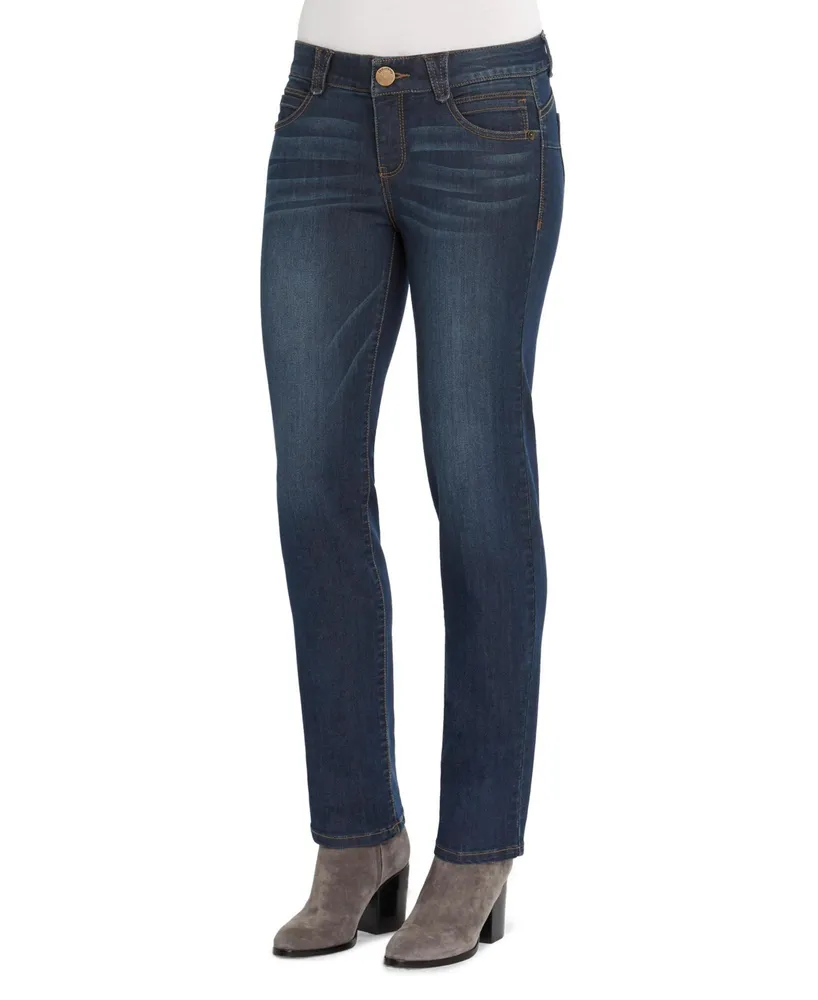 Women's "Ab"Solution Mid Rise Straight Leg Jeans