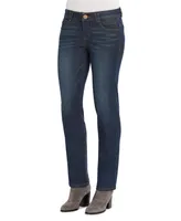 Women's "Ab"Solution Mid Rise Straight Leg Jeans