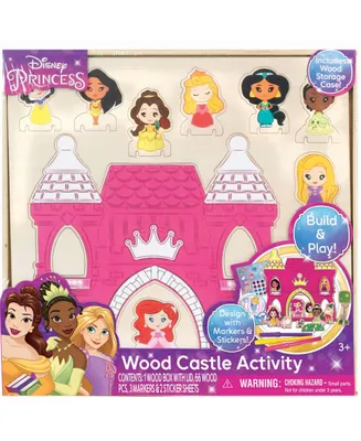 Disney Princess Wood Castle Activity Building Decorating Set