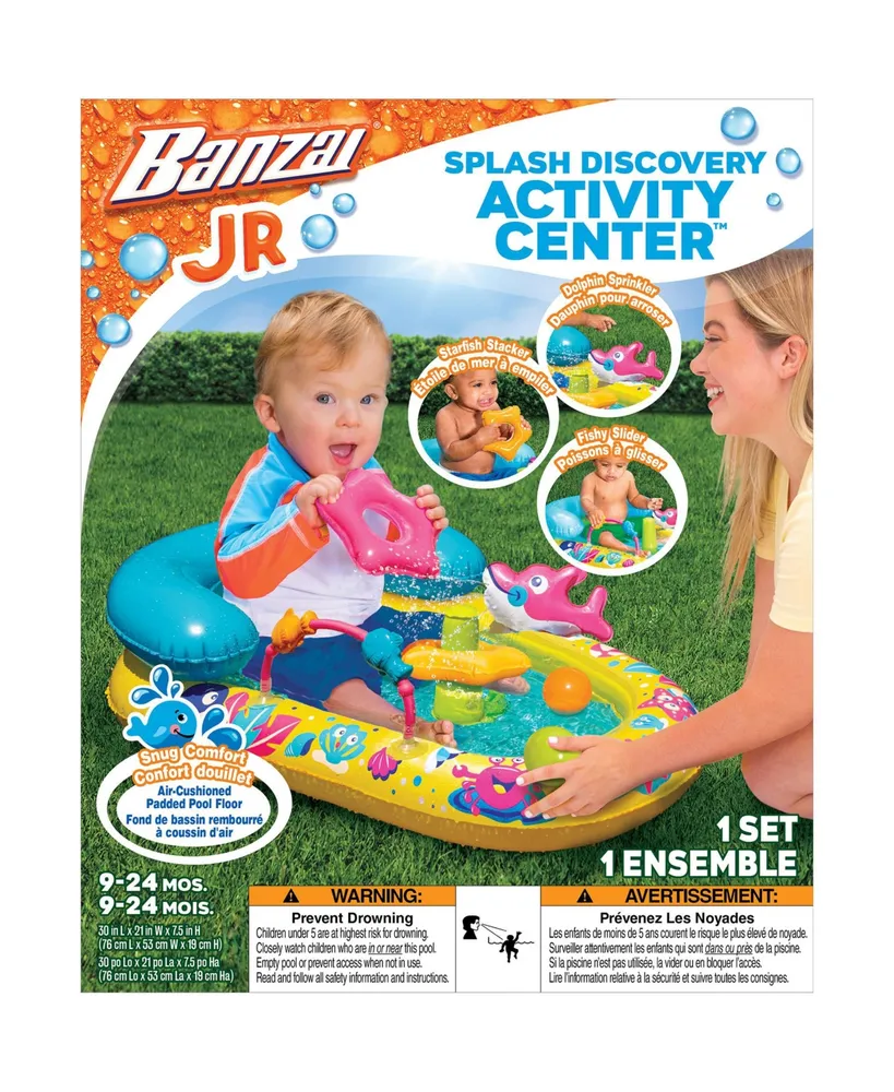 Banzai Jr. Splash Discovery Activity Center Water Play Set