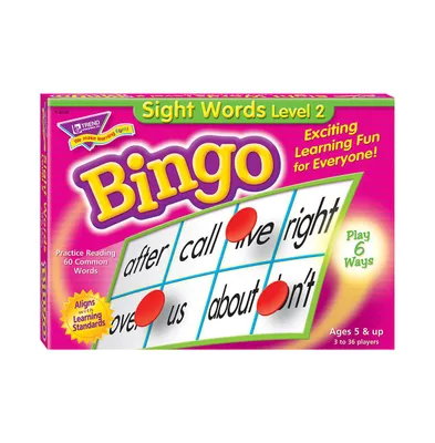 Trend Enterprises Sight Words Level 2 Bingo Game, Set of 303