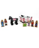 Jack Rabbit Creations, Inc. Wooden Magnetic Princess Carriage Play Set