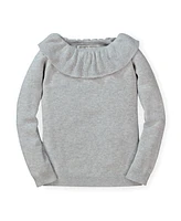 Hope & Henry Baby Girls Organic Cotton Ruffle Collar Sweater