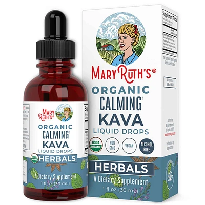 MaryRuth's Organic Calming Kava Liquid Extract Alcohol Free 1 180 mg