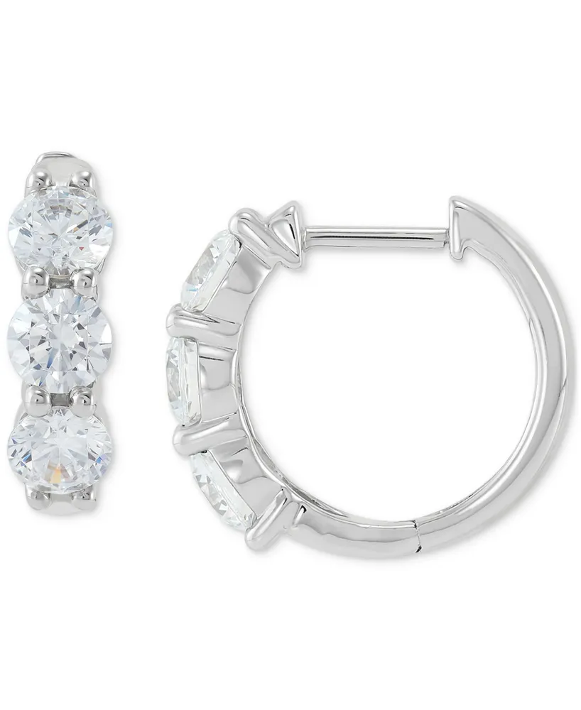 Grown With Love Lab Grown Diamond Small Hoop Earrings (2-3/8 ct. t.w.) in 14k White Gold