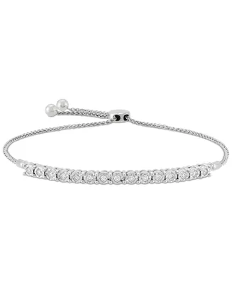 Forever Grown Diamonds Lab-Created Diamond Bolo Bracelet (1/3 ct. t.w.) in Sterling Silver
