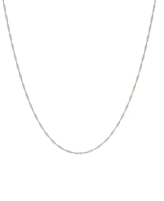 2028 Silver-Tone Twisted Design Necklace