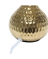 Simple Designs Hammered Drip Mini Table Lamp