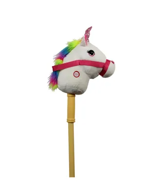 Ponyland Giddy-Up 28" Stick Plush Unicorn with Sound