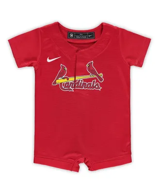 Newborn and Infant Boys Girls Nike St. Louis Cardinals Official Jersey Romper