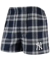 Men's Concepts Sport Navy, Gray New York Yankees Takeaway Flannel Boxers
