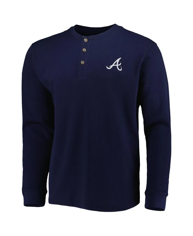 Men's Dunbrooke Atlanta Braves Navy Maverick Long Sleeve T-shirt