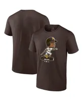 Men's Fanatics Juan Soto Brown San Diego Padres Bobble Head T-shirt