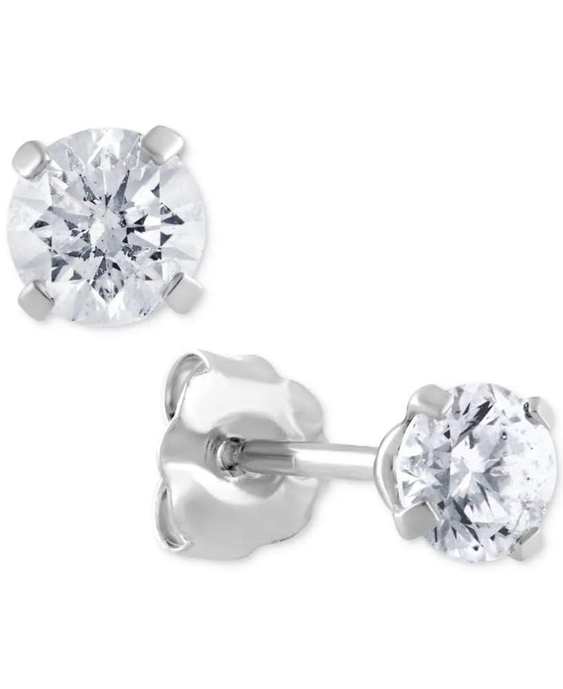 Diamond Stud Earrings (3/8 ct. t.w.) in Sterling Silver