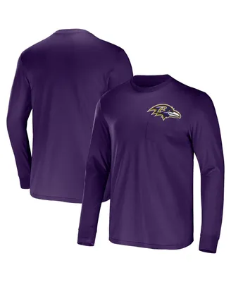Men's Nfl x Darius Rucker Collection by Fanatics Purple Baltimore Ravens Team Long Sleeve T-shirt
