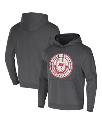 Men's Nfl x Darius Rucker Collection by Fanatics Charcoal Tampa Bay Buccaneers Washed Pullover Hoodie