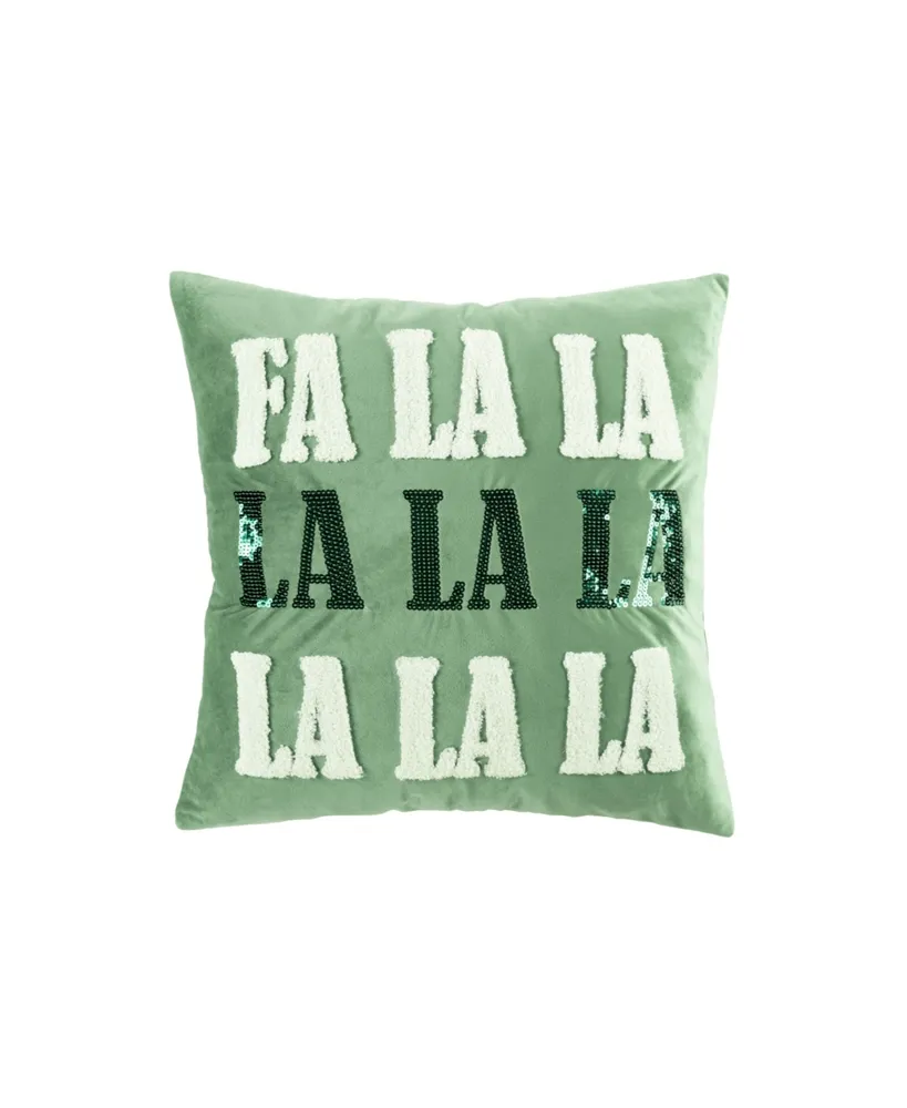 Lush Decor Fa La La La Decorative Pillow, 20" x 20"