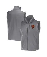 Men's Nfl x Darius Rucker Collection by Fanatics Gray Chicago Bears Polar Fleece Full-Zip Vest