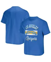 Men's Nfl x Darius Rucker Collection by Fanatics Powder Blue Los Angeles Chargers Stripe T-shirt