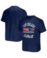 Men's Nfl x Darius Rucker Collection by Fanatics Navy New England Patriots Stripe T-shirt