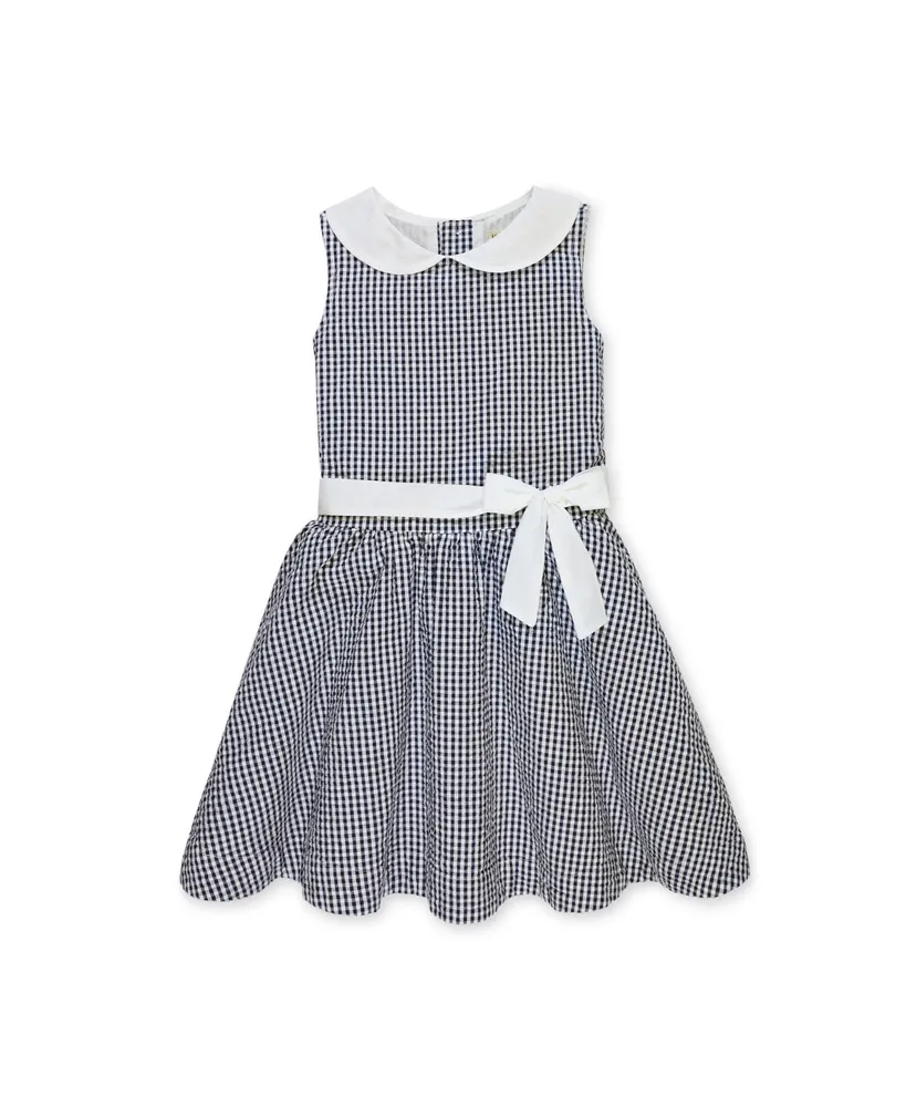 Hope & Henry Toddler Girls Seersucker Peter Pan Collar Dress