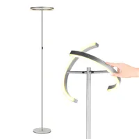 Brightech Halo Split 72" Led Torchiere Floor Lamp with Adjustable Head