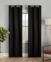 Eclipse Desmond Basketweave Blackout Thermaback Grommet 40" x 63" Curtain Panel