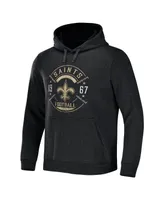 Men's Nfl x Darius Rucker Collection by Fanatics Heather Charcoal New Orleans Saints Radar Pullover Hoodie