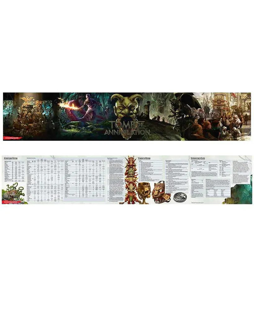 D D Tomb of Annihilation Dungeon Master's Screen Tabletop Rpg Dm Screen Dungeons Dragons