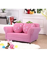 Kids Sofa Strawberry Armrest Chair Lounge Couch Children