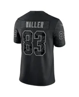 Men's Nike Darren Waller Black Las Vegas Raiders Reflective Limited Jersey