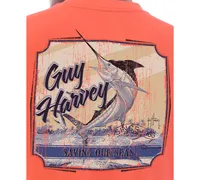 Guy Harvey Men's Short Sleeve Crewneck Graphic Pocket T-Shirt