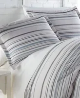 Southshore Stripe 3 Piece Comforter Sham Set