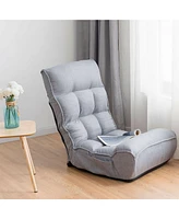 4-Position Floor Chair Folding Lazy Sofa Adjustable
