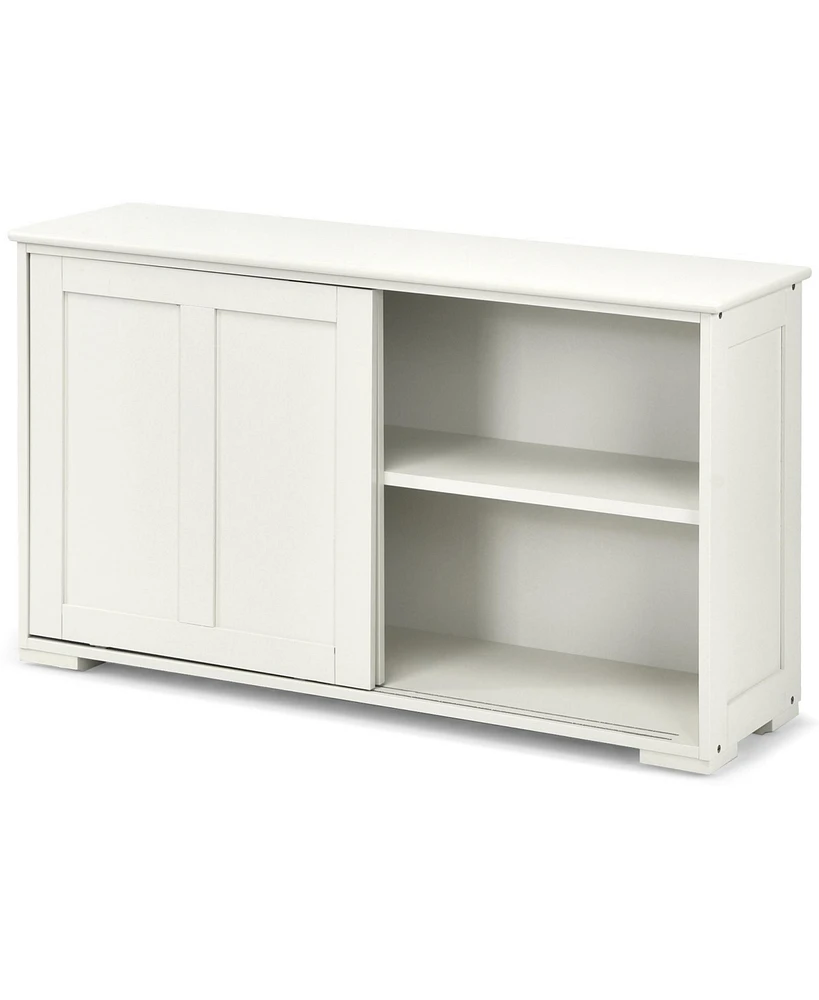 Costway Kitchen Storage Cabinet Sideboard Buffet Cupboard Wood