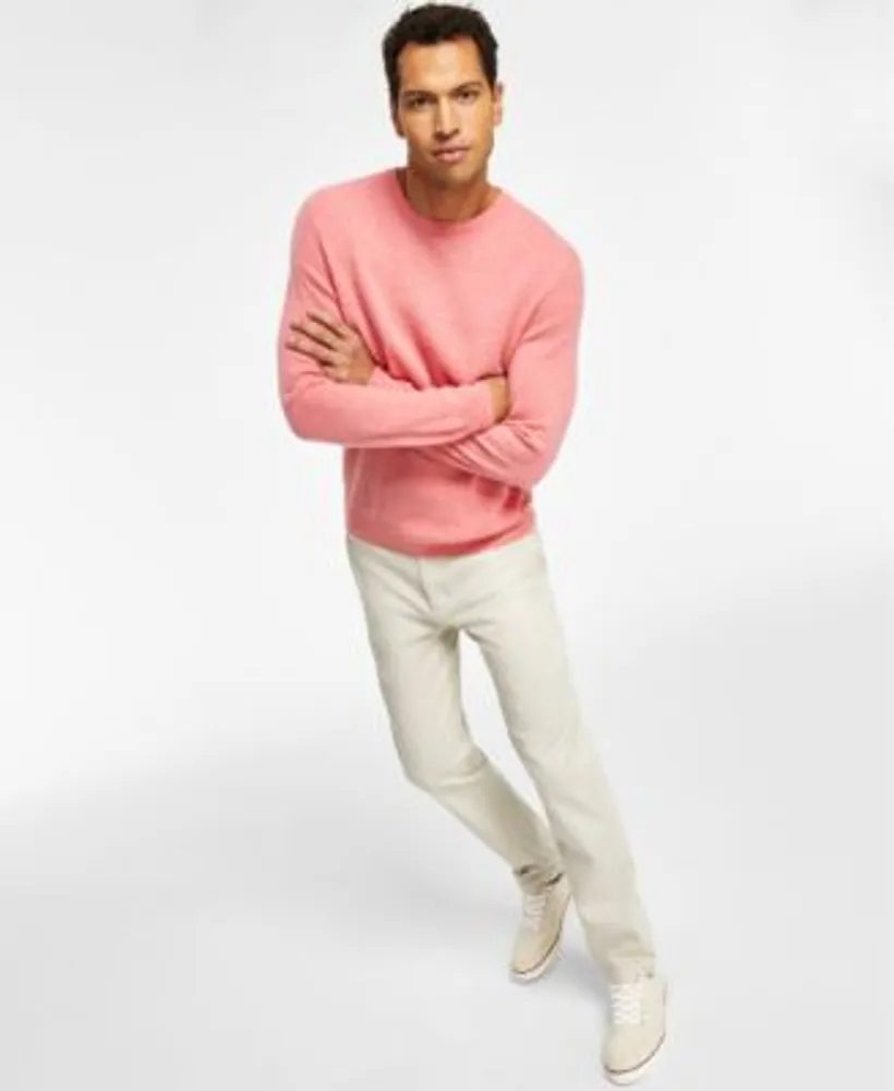 Club Room Mens Four Way Stretch Pants Cashmere Crewneck Sweater Created For Macys