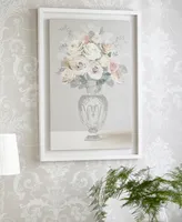 Laura Ashley Rose Bouquet Vase Framed Floating Canvas Wall Art, 27.6" x 19.7"