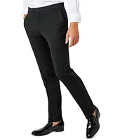 Tommy Hilfiger Men's Modern-Fit Flex Stretch Black Tuxedo Pants