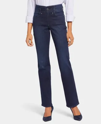 Nydj Women's Marilyn Straight Jeans with High Rise