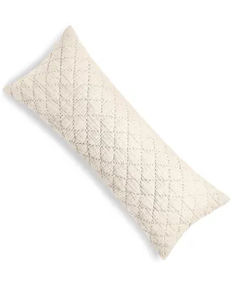 Hotel Collection Dobby Diamond Decorative Pillow, 14" x 36", Exclusively at Macy's