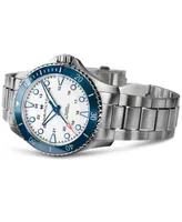 Hamilton Men's Swiss Automatic Khaki Navy Scuba Stainless Steel Bracelet Watch 43mm