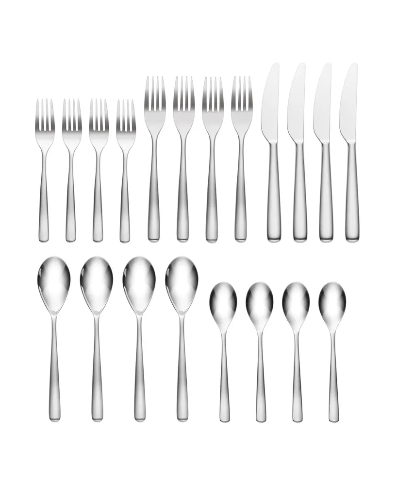 Hampton Forge Ella Satin Fade 20 Piece Set, Service for 4