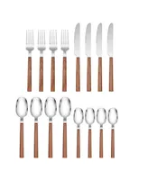 Hampton Forge Henley Light Wood 16 Piece Set, Service for 4