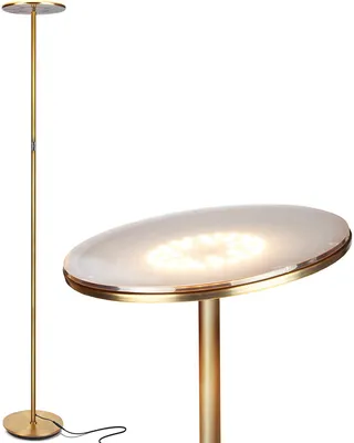 Brightech Sky Led Torchiere Modern Floor Lamp with Adjustable Head