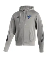 Men's adidas Heathered Gray St. Louis Blues Fashion Full-Zip Hoodie