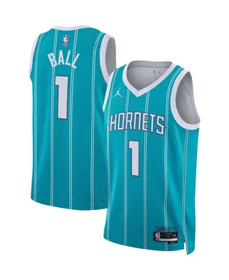 Men's and Women's Nike Lamelo Ball Teal Charlotte Hornets Swingman Jersey - Icon Edition