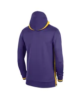 Men's Nike Purple Los Angeles Lakers Authentic Showtime Performance Full-Zip Hoodie