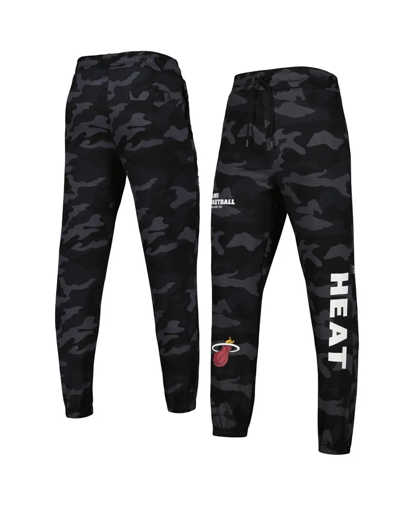 Men's New Era Black, Camo Miami Heat Tonal Joggers